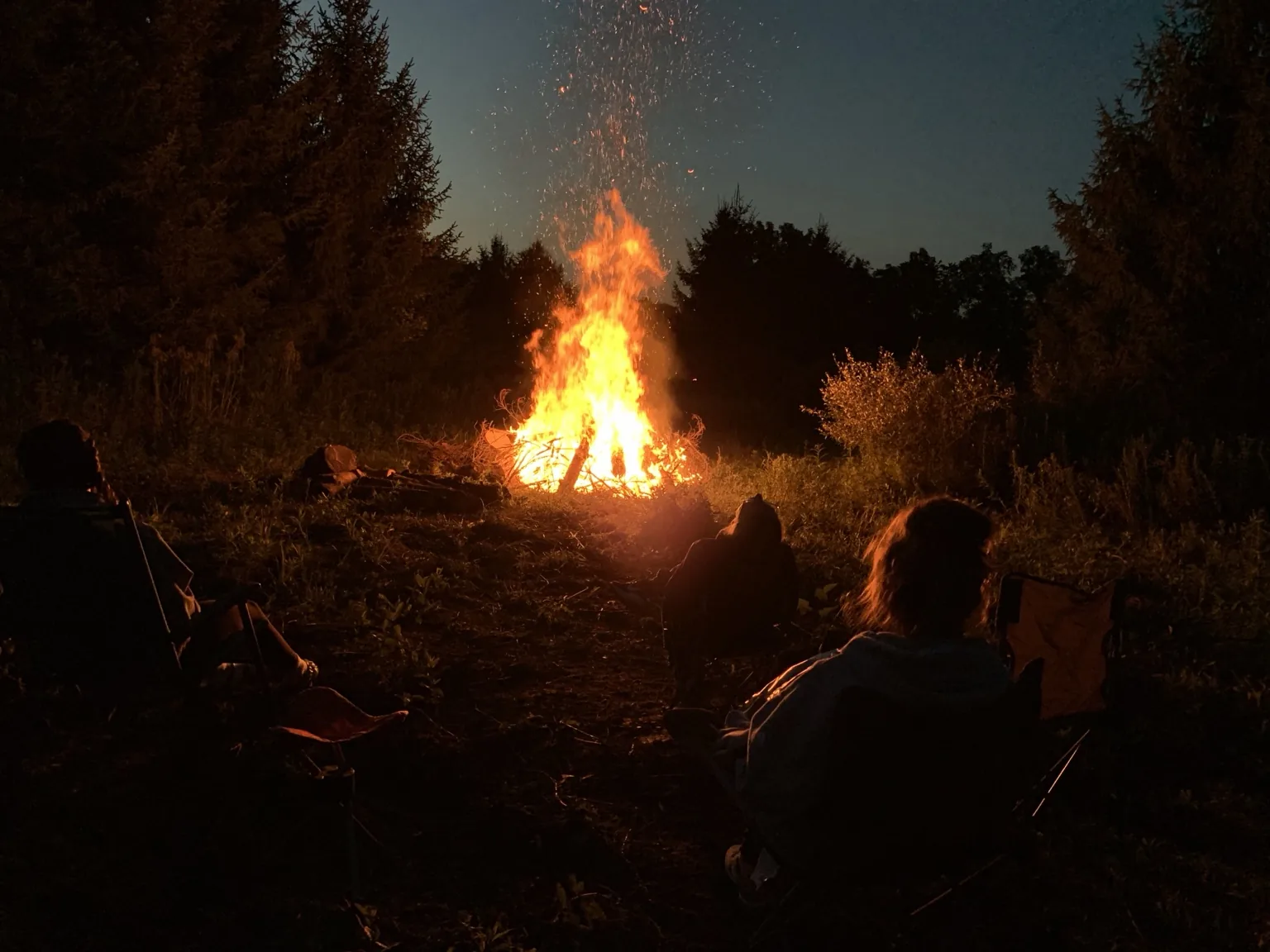 Campfire gathering